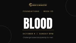 Foundations Week 3: Blood